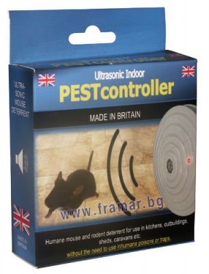 Уред с ултразвук за прогонване на мишки и плъхове, PEST CONTROLER, 92 кв.м.