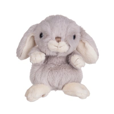 Плюшена играчка - сив заек, 15 см.
