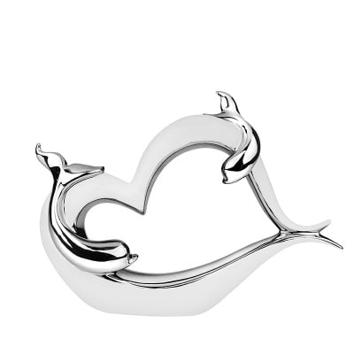 Статуетка сърце с делфин 33*7*23,5