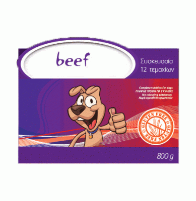 Безглутенов салам за кучета със 100% телешко месо