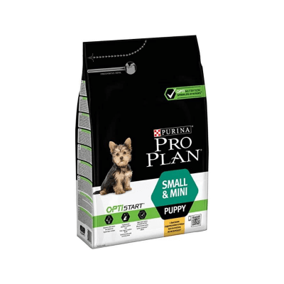 Суха храна за куче Purina PRO PLAN Opti Start Dog Small & Mini Puppy пиле, две разфасовки
