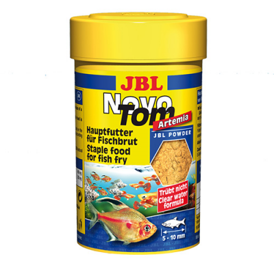 Храна за растящи риби JBL NovoTom Artemia, съдържаща артемия, прахообразна, 100мл