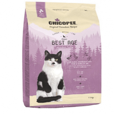 Храна за котка Chicopee Classic Nature Line Senior над 8 години - 1.50кг; 15.00кг