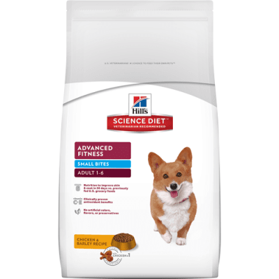 Science Plan™ Canine Adult Advаnce Fitness Mini Chicken /с пилешко/ - Пълноценна храна за кучета от дребни породи с умерени енергийни нужди на възраст от 1 до 7 години - 0.800кг; 2.500кг; 7.00кг