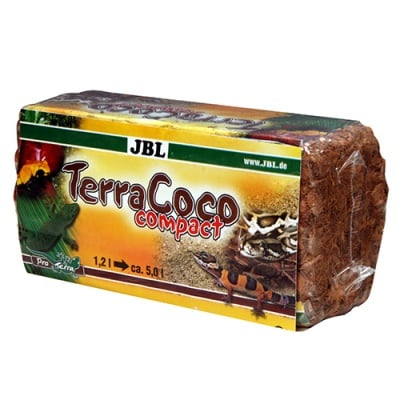 JBL TerraCoco Compact 450гр - естествена постелка за терариуми от натрошени кокосови влакна.