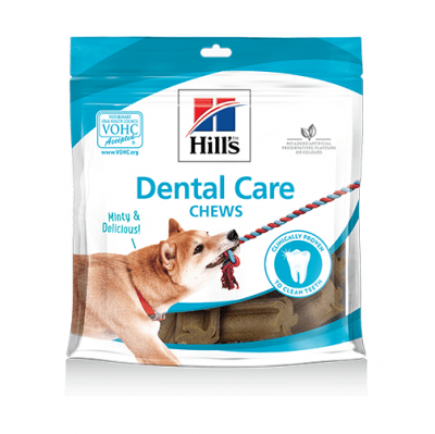Лакомство за куче за зъбна хигиена Hill’s Dental Care Chews, с вкус на мента, 170гр