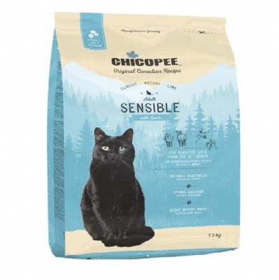 Храна за котка с чувствителни стомаси Chicopee Classic Nature Line Adult Sensible - 1.50кг; 15.00кг