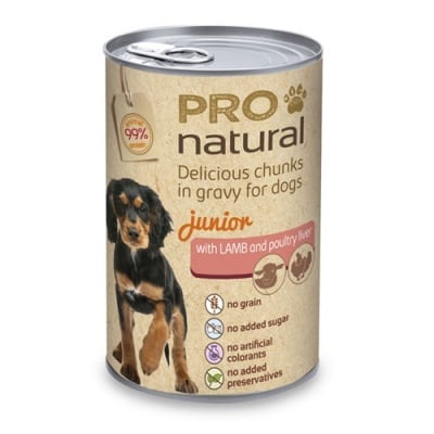 Хапки за малко куче Pro natural 415gr - два вкуса