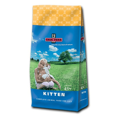 CASA-FERA KITTEN - Пълноценна гранулирана храна за малки котенца от всички породи на възраст до 1 година - 1.5кг; 4.5кг