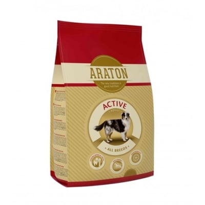 Araton Adult Active - Суха храна за активни кучета от всички породи, живеещи навън и с интензивно ниво на активност - 15 кг