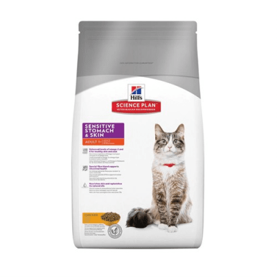 "Hill`s Science Pla Feline Adult Sensitive Stomach & Skin" - Храна за котки над 1 година