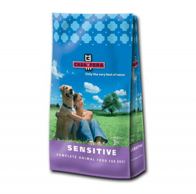 CASA-FERA Sensitive - Пълноценна храна специално формулирана за да контролира хранителните алергии при кучета в зряла възраст  - 3.00кг; 12.50кг