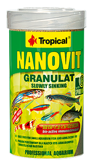 "NANOVIT GRANULAT" - Храна за малки аквариумни рибки