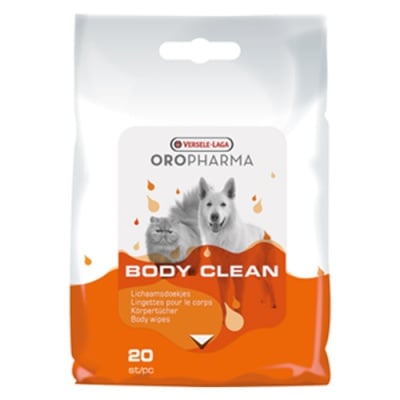 Почистващи и успокояващи кърпички за тяло за кучета и котки Versele-Laga Body Clean, 20бр