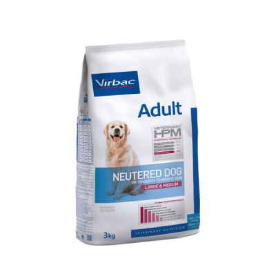 Профилактична храна за кастрирани кучета от средни и едри породи Virbac Adult Neutered dog Large & Medium, 12.00кг