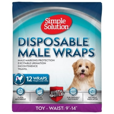 Памперси за мъжки кучета Simple Solution 12бр - различни размери