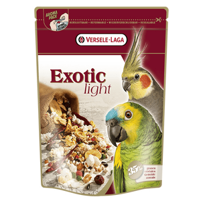 "Versele-Laga Exotic Light" - Храна за големи папагали с пуканки и зърна - 0.750кг; 12.50кг