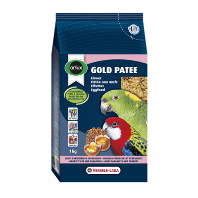 "Gold Patee Parakeet and Parrots" - Мека яйчна храна за средни и големи папагали