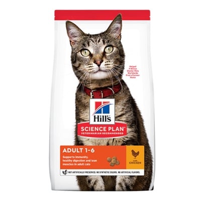 Hill`s Science Plan™ Feline Adult Optimal Care Chicken /с пилешко/ - Пълноценна храна за оптимална грижа за котки в зряла възраст от 1 до 7 години