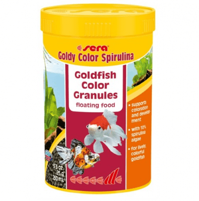 sera goldy color spirulina - за златни рибки, оцветяваща