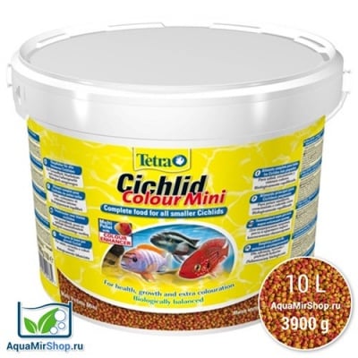Tetra Cichlid Colour mini 10L , 3.6kg -Пълноценна храна за всички дребни цихлиди
