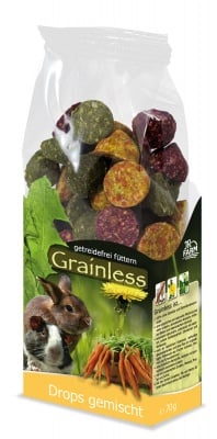 ''Grainless" - Беззърнена допълваща храна за гризачи микс 