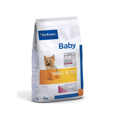 Профилактична храна за малки кученца от дребни породи Virbac Baby Small & Toy, две разфасовки