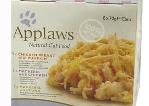 Applaws Cuisine selection - Хапки коте микс пиле, тиква, скумрия, риба тон 8х70гр