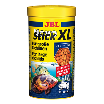 JBL NovoStick XL-за големи месоядни цихлиди /гранули/  - 1 литър и 5,5 литра.