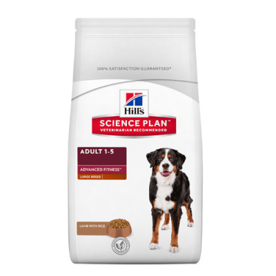 "Science Pla Canine Adult Advance Fitness Large Breed Lamb & Rice" - Пълноценна храна с агнешко и ориз за кучета от едри породи с умерени енергийни нужди