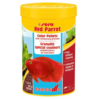 Храна за рибки Red Parrot - червен папагал от sera, Германия