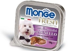 MONGE FRESH - Пастет с парченца месо  100гр. различни вкусове