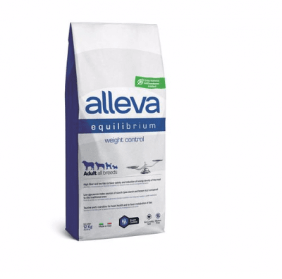 Пълноценна храна за възрастни кучета от всички породи Alleva® Equilibrium Weight Control, за контрол на теглото 12кг