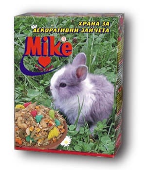 "Mike" - Храна за декоративни зайчета