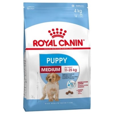 Royal Canin medium puppy - Пълноценна храна за кученца от средните породи (тегло в зряла възраст от 11 до 25 кг) - До 12 месечна възраст