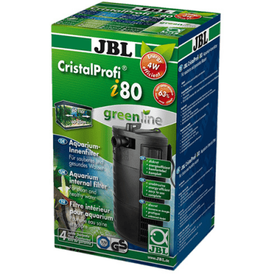 JBL CristalProfi i80 е вътрешен филтър с регулируем дебит от 300 до 800л/ч, подходящ за аквариуми до 100 литра.