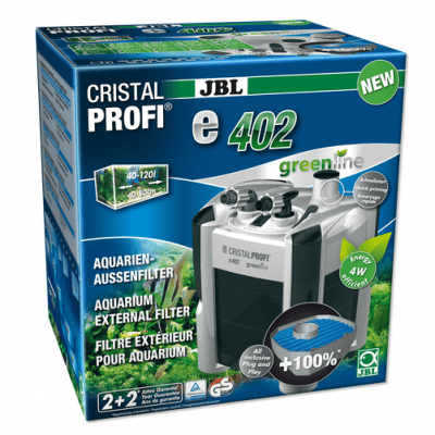 JBL CristalProfi e402 greenline - Енергоспeстяващ външен филтър за аквариуми от 40 до 120 л