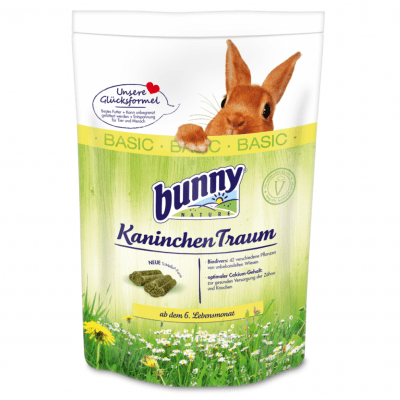 Храна за зайчета след 6-ия месец Bunny BASIC, три разфасовки