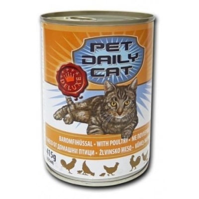 Консерва за коте PET DAILY CAT 415гр - различни вкусове
