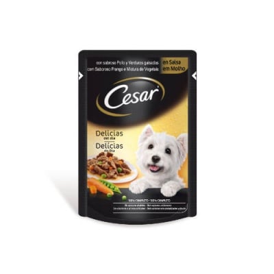 Cesar - Pouch adult пауч за кучета на средна възраст, различни вкусове, 100 гр.