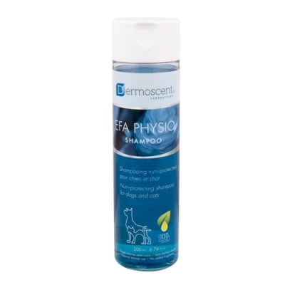 Подхранващ и защитаващ шампоан за честа употреба Dermoscent EFA Physio Shampoo, за кучета и котки, 200мл