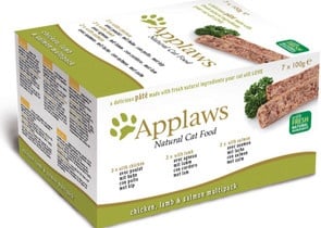 Applaws Cat Pate MP Chicken, Lamb & Salmon - Пастети за коте с различни вкусове - 7х100гр