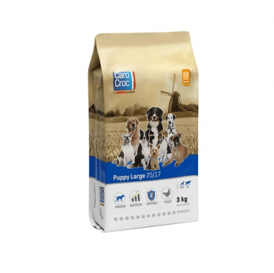 CAROCROC JUNIOR 25/17 - Пълноценна суха храна за кучета от 5 до 18 месечна възраст - 3.00кг; 15.00кг