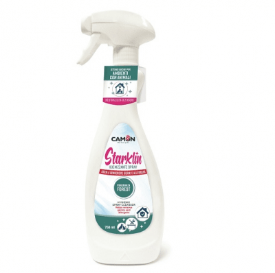 Почистващ спрей за домашно и промишлено почистване на оборудване, работни плотове и др Camon Starklin Sanitizer Spray, горски аромат, без отмиване, 750мл