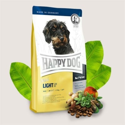 Happy Dog Mini Light - Храна за кучета с намалено количество мазнини 6,5% - две разфасовки