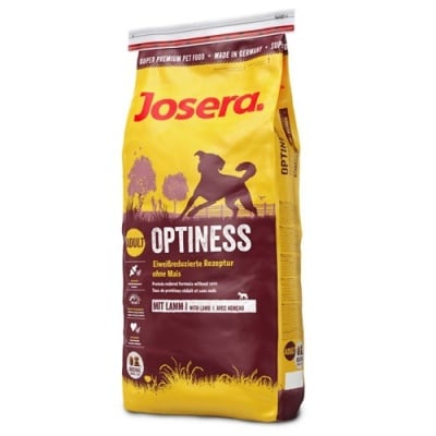 Josera Optiness - Суха храна за кучета от средни и големи породи - намалено съдържание на белтъчини