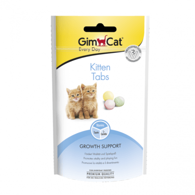 Таблетки за подрастващи котки в подкрепа на растежа GimCat Kitten Tabs, 40гр