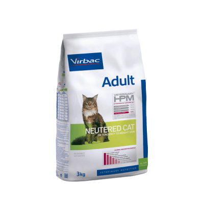 Профилактична храна за кастрирани котки Virbac Adult Neutered cat, три разфасовки