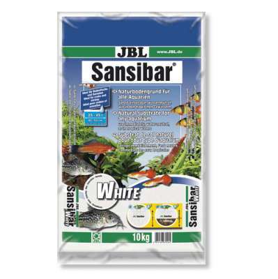 JBL Sansibar WHITE -10кг - дънен, подхранващ субстат за сладководни или соленоводни аквариуми и териариуми