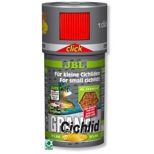 JBL Grana-Cichlid Click /за месоядни цихлиди -гранули с дозатор/-250мл